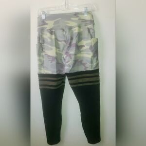 Bombshell Sportswear Womens  Camouflage & Black Thigh High Leggings